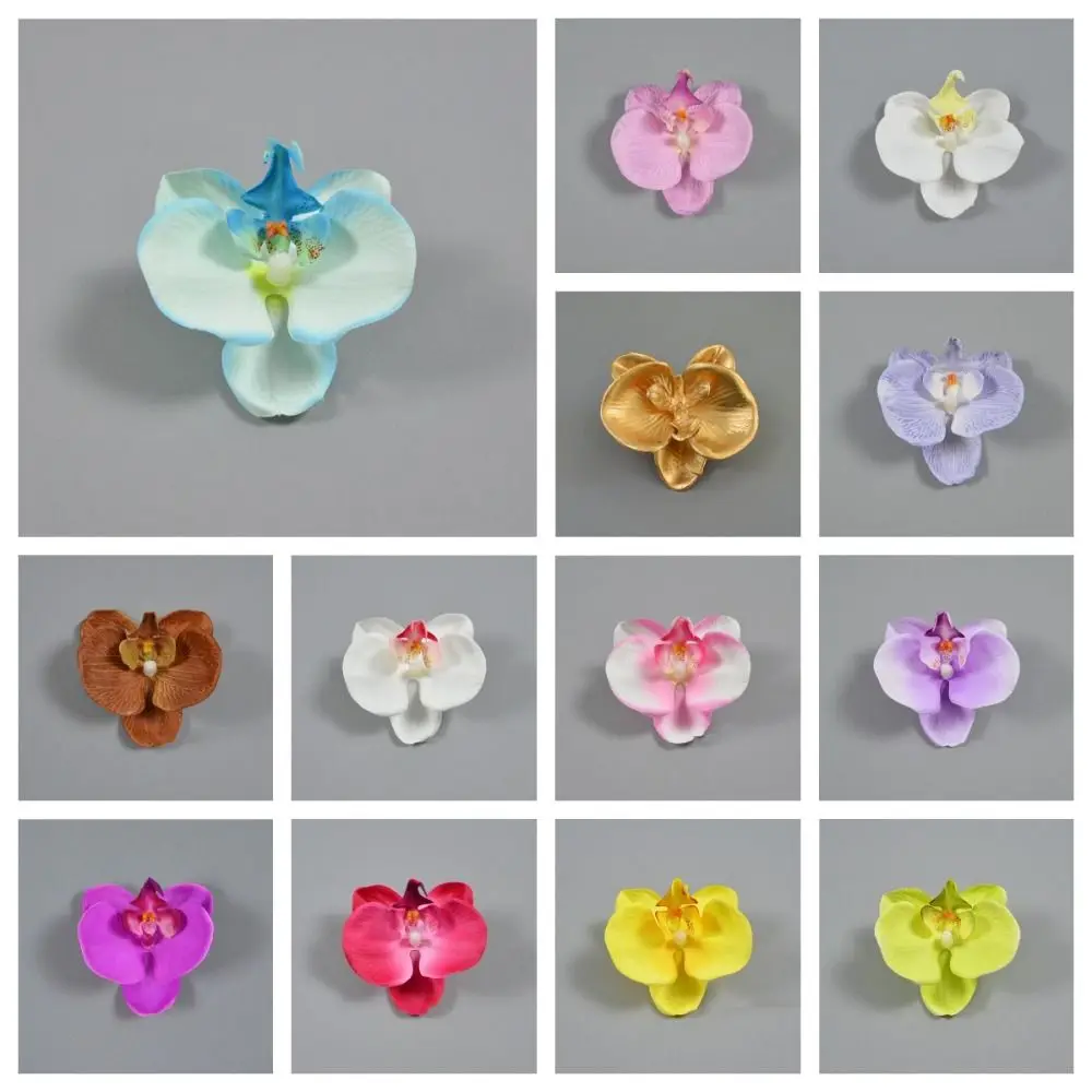 Handmade Accessories Simulated Flower Headdress DIY Jewelry Making Craft Butterfly Orchid Flower Decoration Women