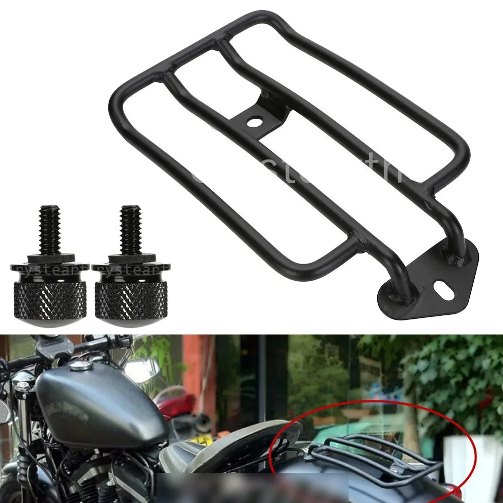 

Motorcycle Rear Solo Seat Luggage Rack & Screw Bolts For Harley Sportster 883 1200 XL 2004-2016 2015 2014 2013 2012 2011 2010