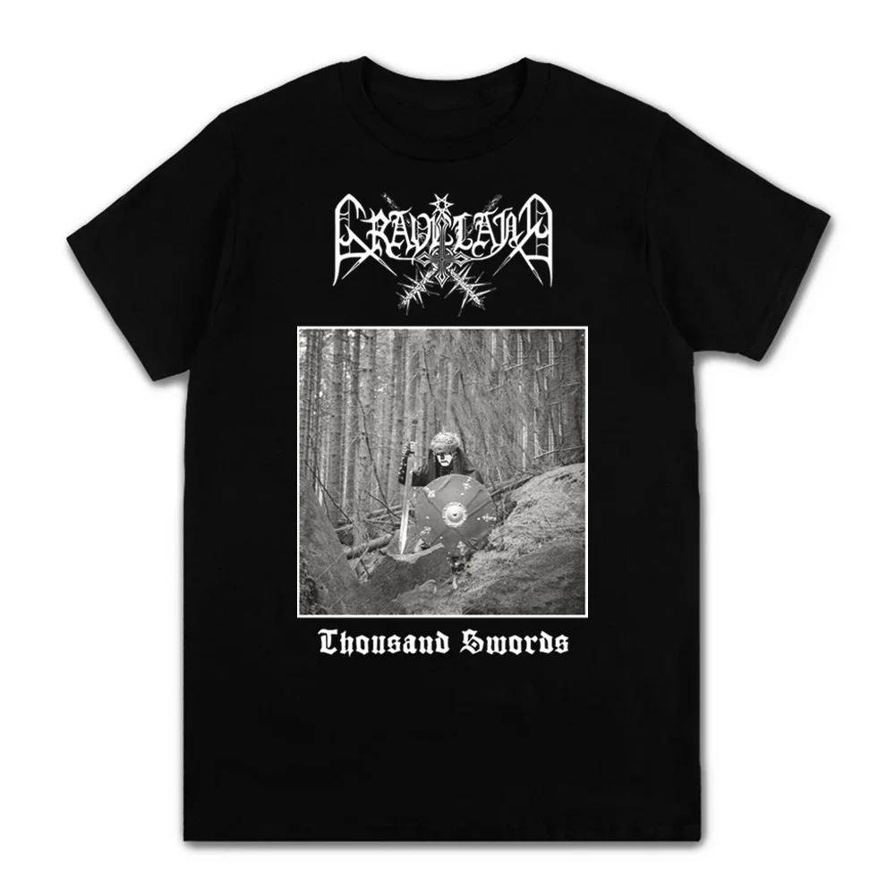 

Польская футболка Graveland Band, черная металлическая Ретро футболка для мужчин и женщин, 100% хлопок, повседневные топы, футболки с коротким рукавом и круглым вырезом, классические рубашки