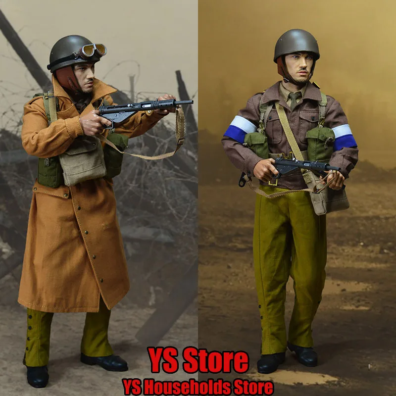 

UJINDOU UD9005 1/6 Scale WWII British Army Dispatch Riders Military Hobby Collectible Man Action Figure 12" Full Set Fans Toys
