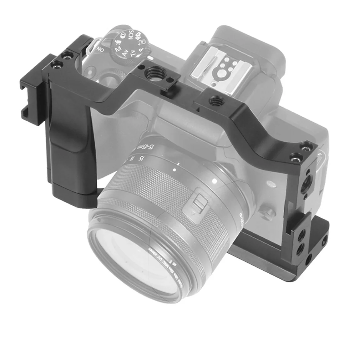 M50 Kamera Käfig Rig Form-Fitting für Canon EOS Mark M5 M50II SLR 3/8 1/4 Kaltschuh Halterung für Arri Griff Monitor Vlog Stabilisator – Detail 32