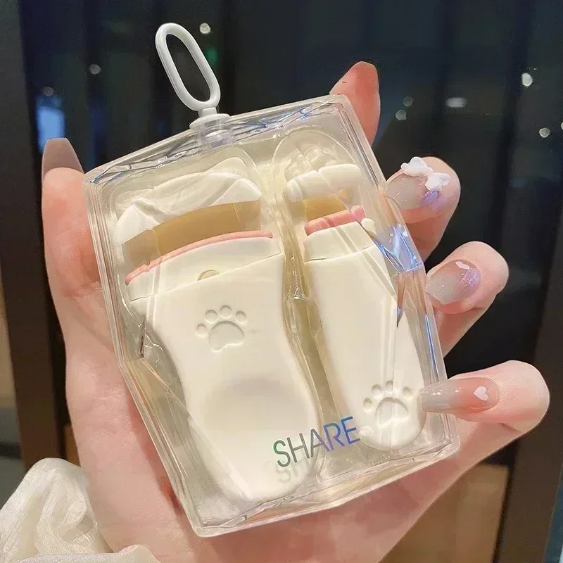 Eyelash curler 1/2PCs long lasting cute cat claw designs professional for women makeup tool fit all eyelash shapes