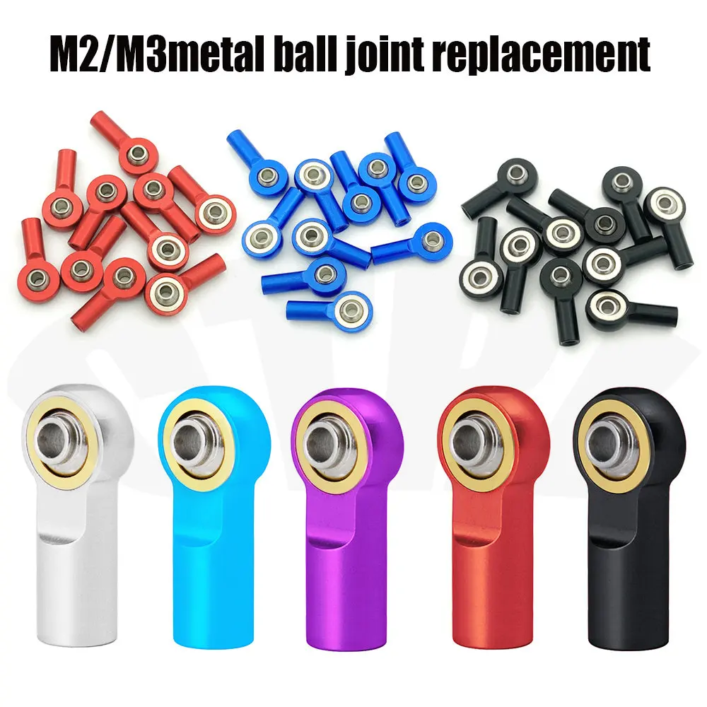 Axial Metal Ball Joint M3 Tie Rod Rc Car Parts Aluminum End Ball Joint 10pcs Metal