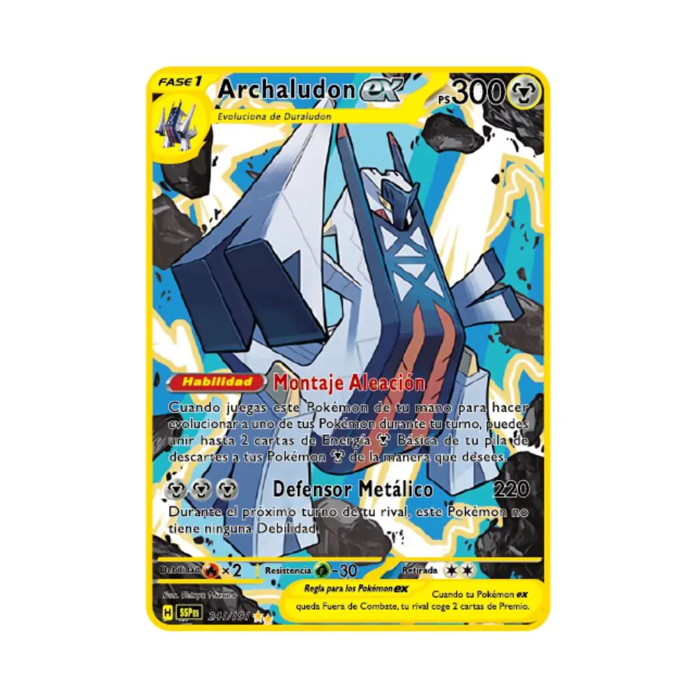 2022 hiszpańskie karty Pokémon metalowe litery Pokemon