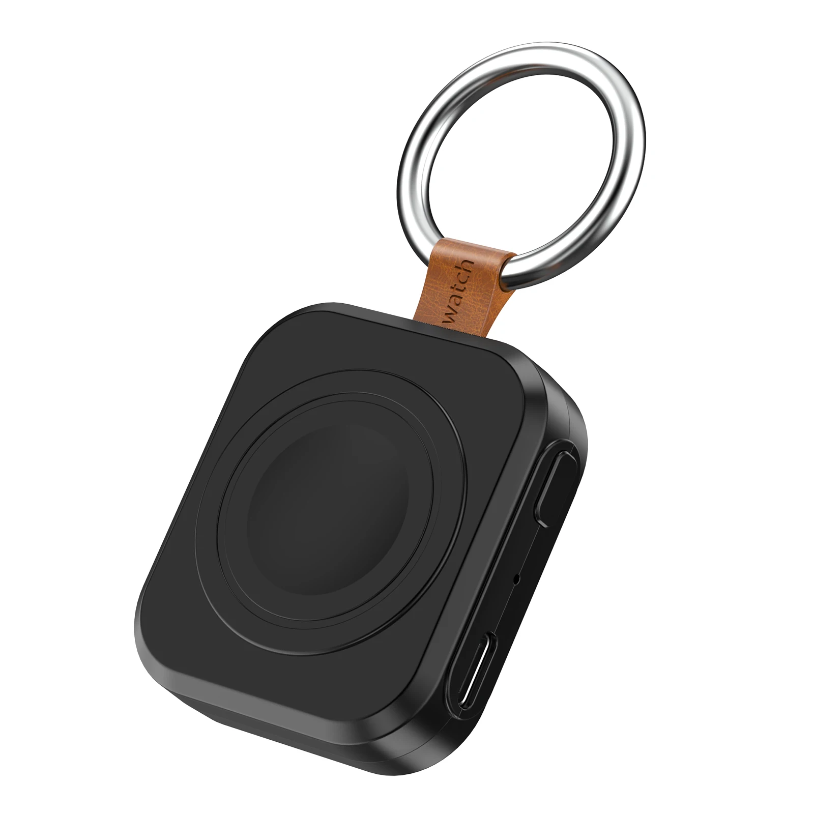 Carregador sem fio portátil para apple watch série 2 3 4 5 6 7 se 8 9 10 ultra/ultra 2 magnético iwatch carregamento rápido com chaveiro