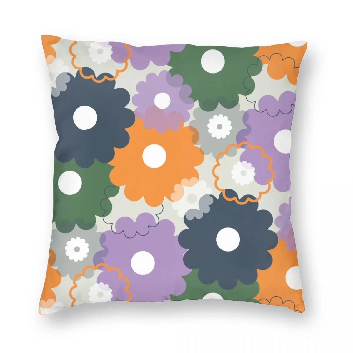 

Babette Retro Flower Daisy Pillowcase Double-sided Printing Cushion Cover Decorative 70s Pillow Case Cover Home Drop Shipping