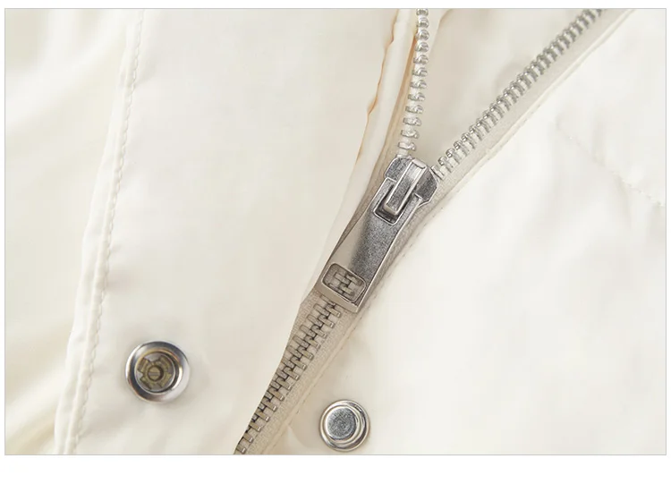 Down Jacket Women Mid-Length Loose Raglan Sleeve Simple Warm Winter Three-Defense Hooded Coat