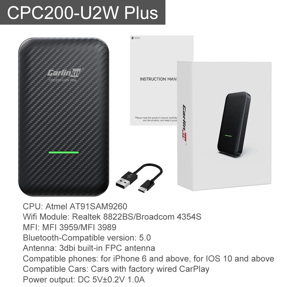 CPC200-U2W Plus) Carlinkit Wireless Apple CarPlay/ Android, 44% OFF