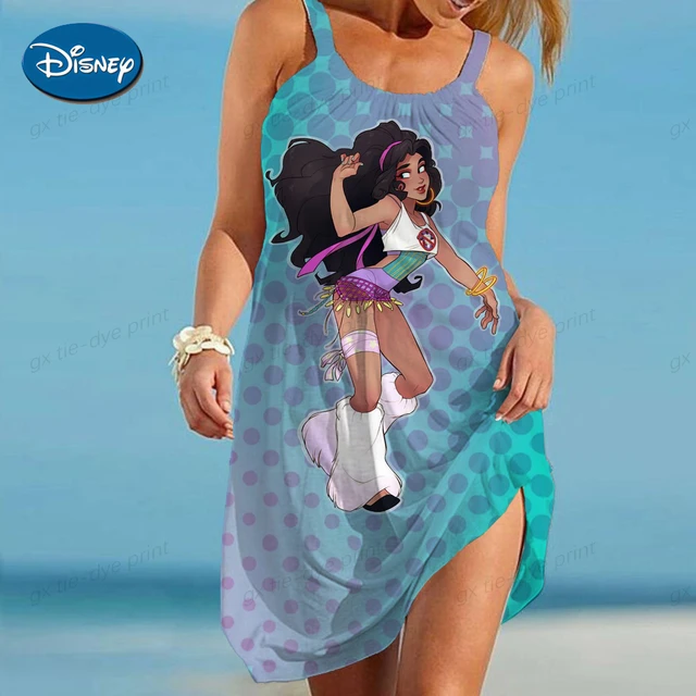 Mignon Disney point imprimer imprimer filles robe d'été 2022 mode