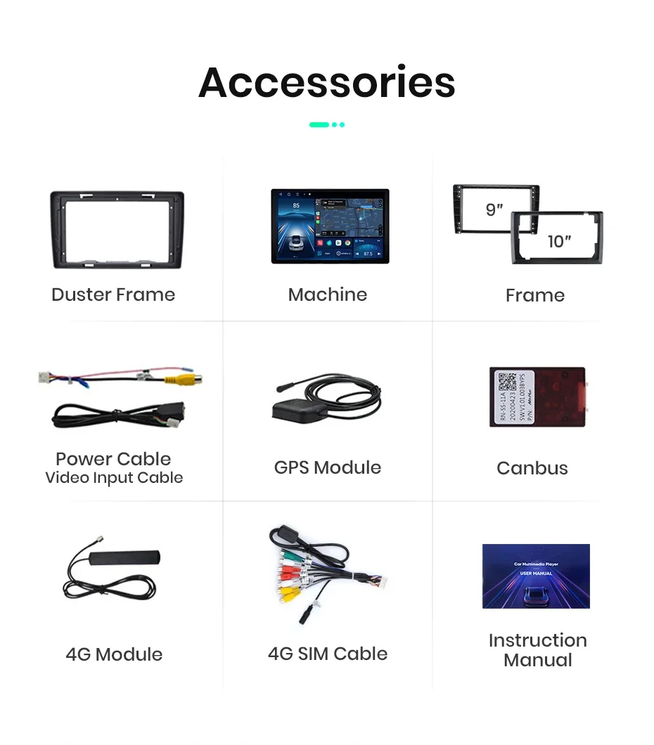Junsun x7 series 11.5 “kabelloses Carplay Android Auto radio für Renault Duster 2014-2018 für Lada Largus Multimedia Autoradio – Detail 31