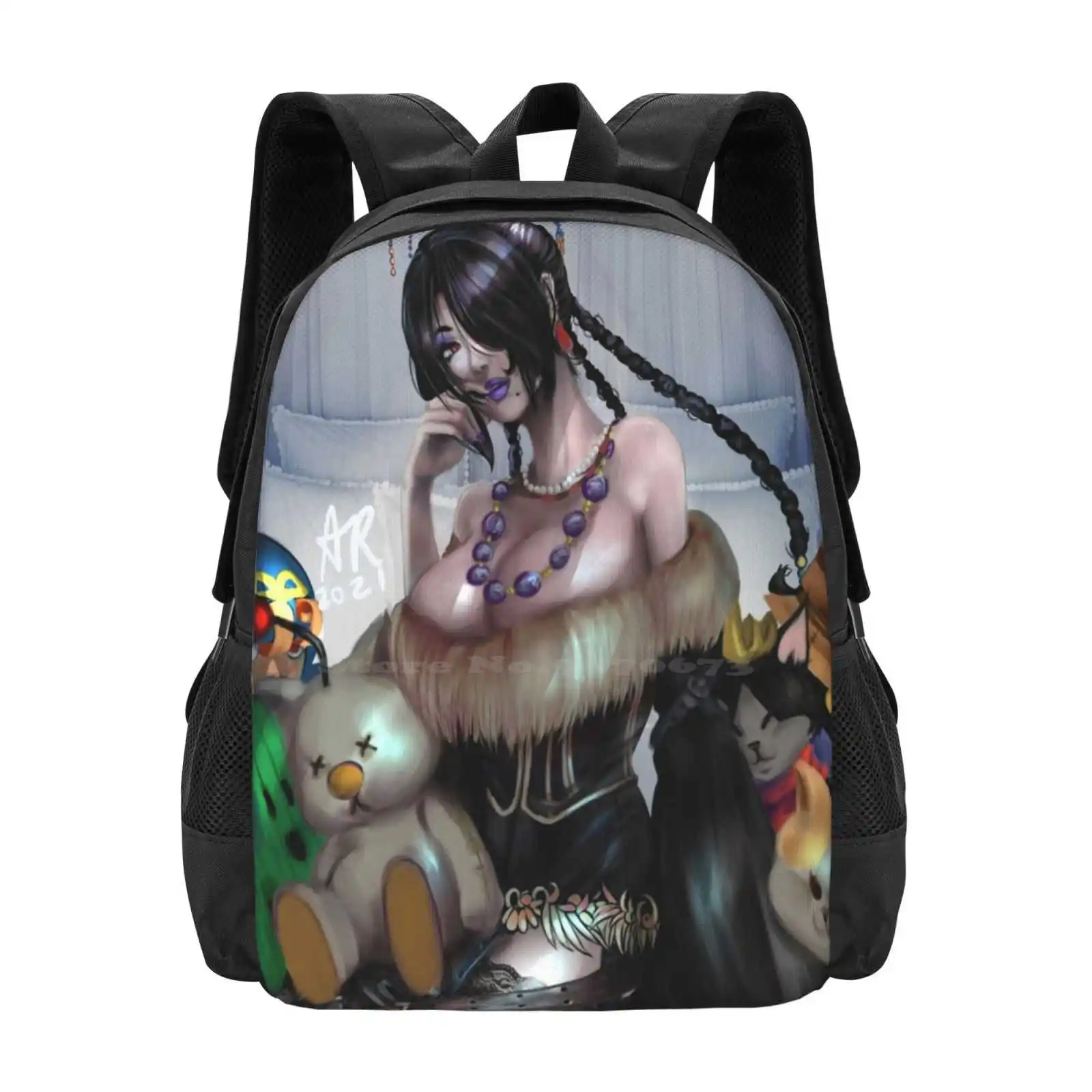 

Lulu And Her Dolls Backpacks For School Teenagers Girls Travel Bags Final Fantasy X Final Fantasy 10 Ffx Ff10 Lulu