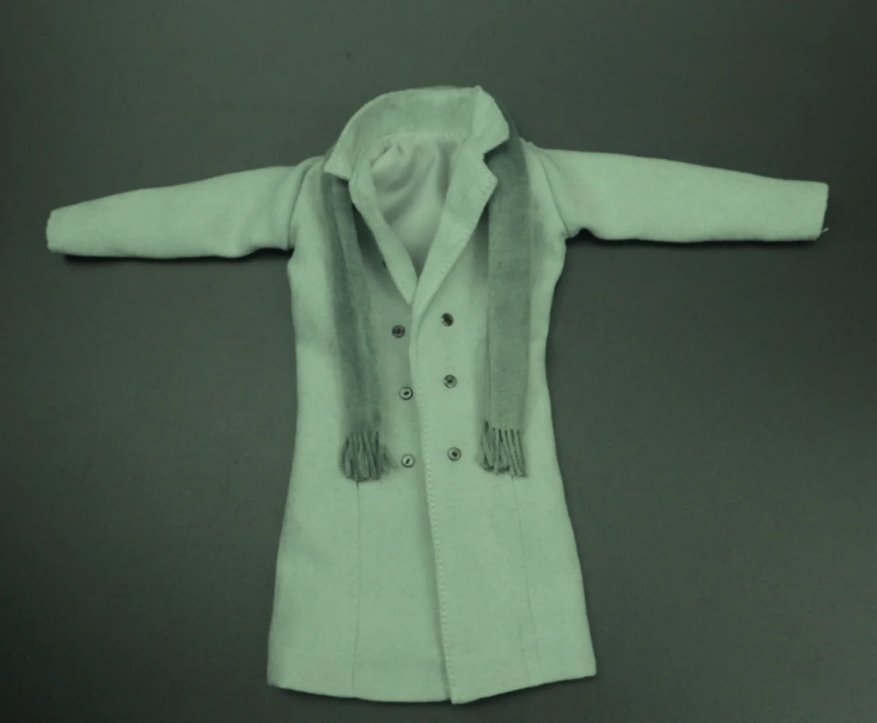 

Casual Windbreaker Clothing Korean1/6 Scale Male Soldier scarf Trench Long Grey Coat For 12Inch Action Figure Body Dolls