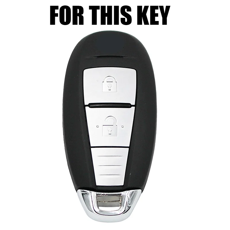 2 Button Silicone Car Remote Key Fob Shell Cover Case For Suzuki Vitara Swift Ignis Kizashi SX4 Baleno Ertiga key case key case cover car key shell remote control case cover