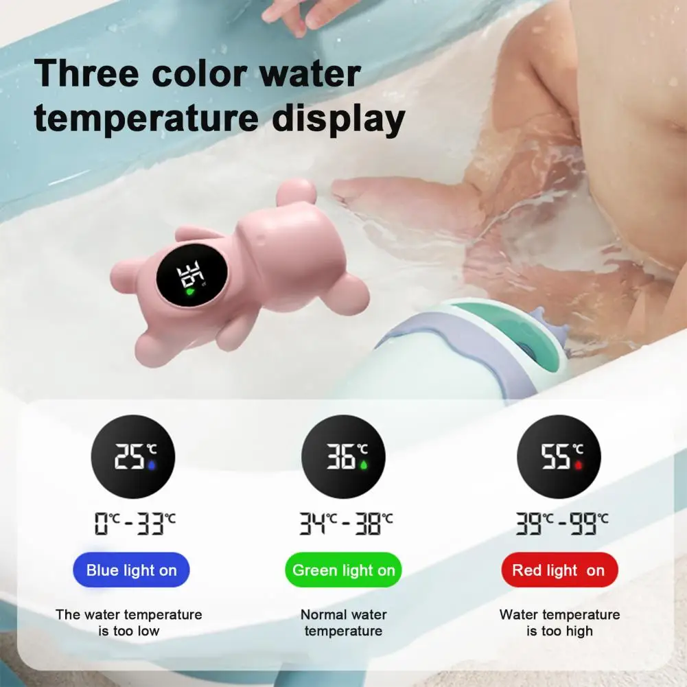 

Creative Vivid Color Baby Water Thermometer Built-in Batteries Baby Bath Water Thermometer Show Water Temperature