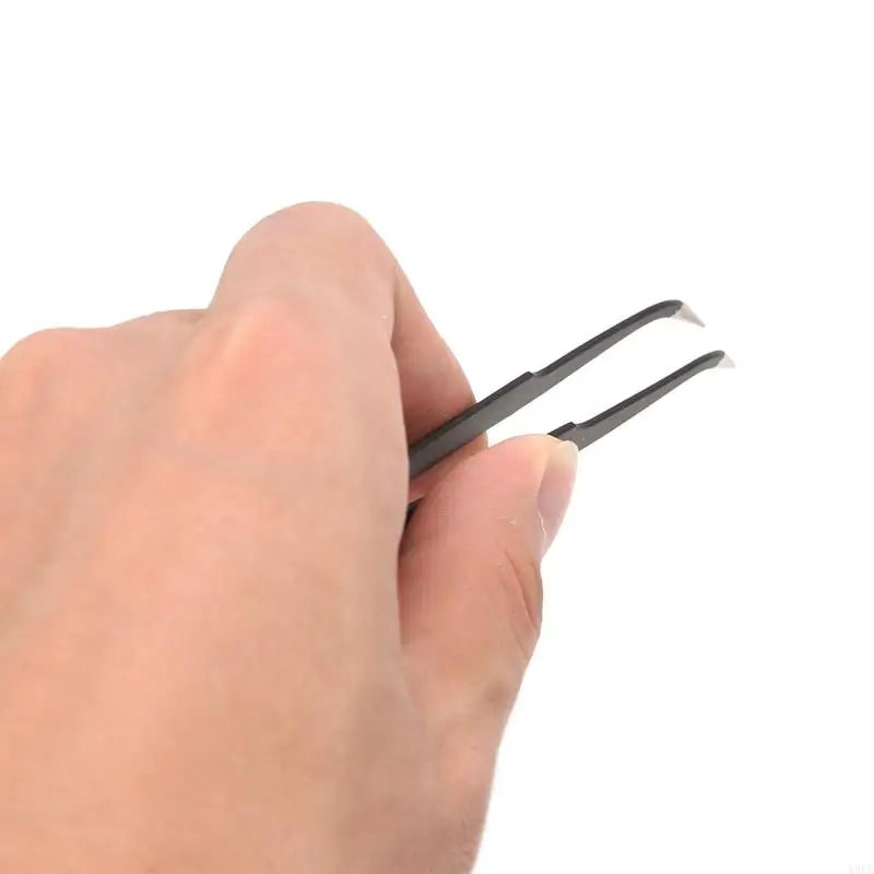 X9FA Durable Stainless Steel Tweezers DIY Jewelry Making Picking Tool for Art Crafts