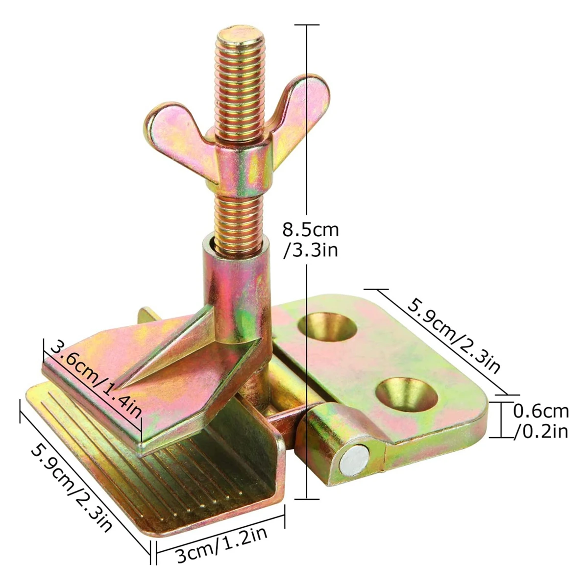 Morsetti Per Serigrafia A Farfalla - 2 Pezzi Metallici, Rotazione 90° - Foto 7