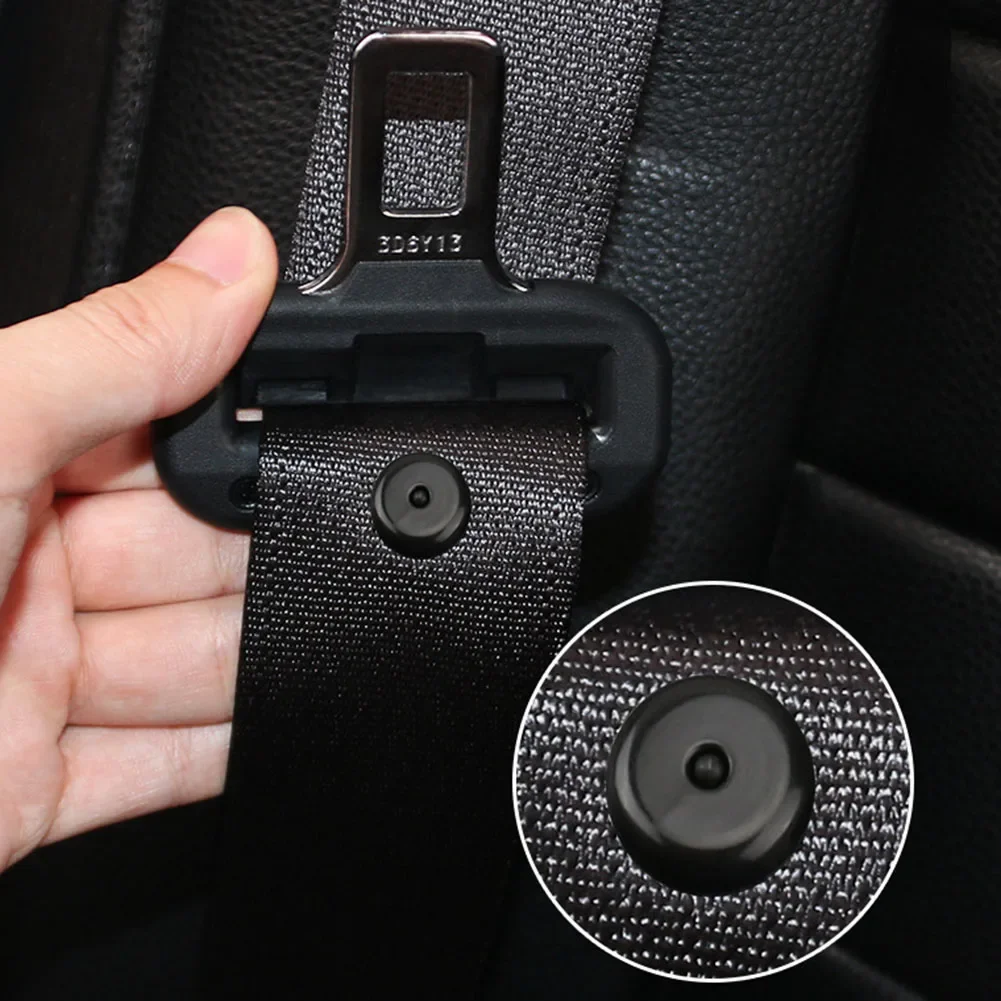Car Safety Seat Belt Stopper Kit SeatBelt Spacing Limit Buckle Clip Plastic Antislip Seatbelt Stop Button Retainer Universal Fit