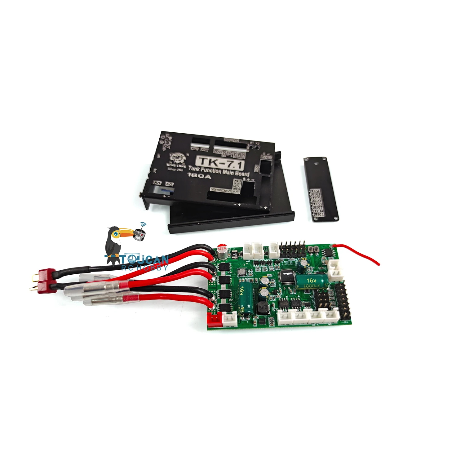 1/16 heng Long rc Tank 2.4ghz TK-7.1メタルマザーボードレシーバー