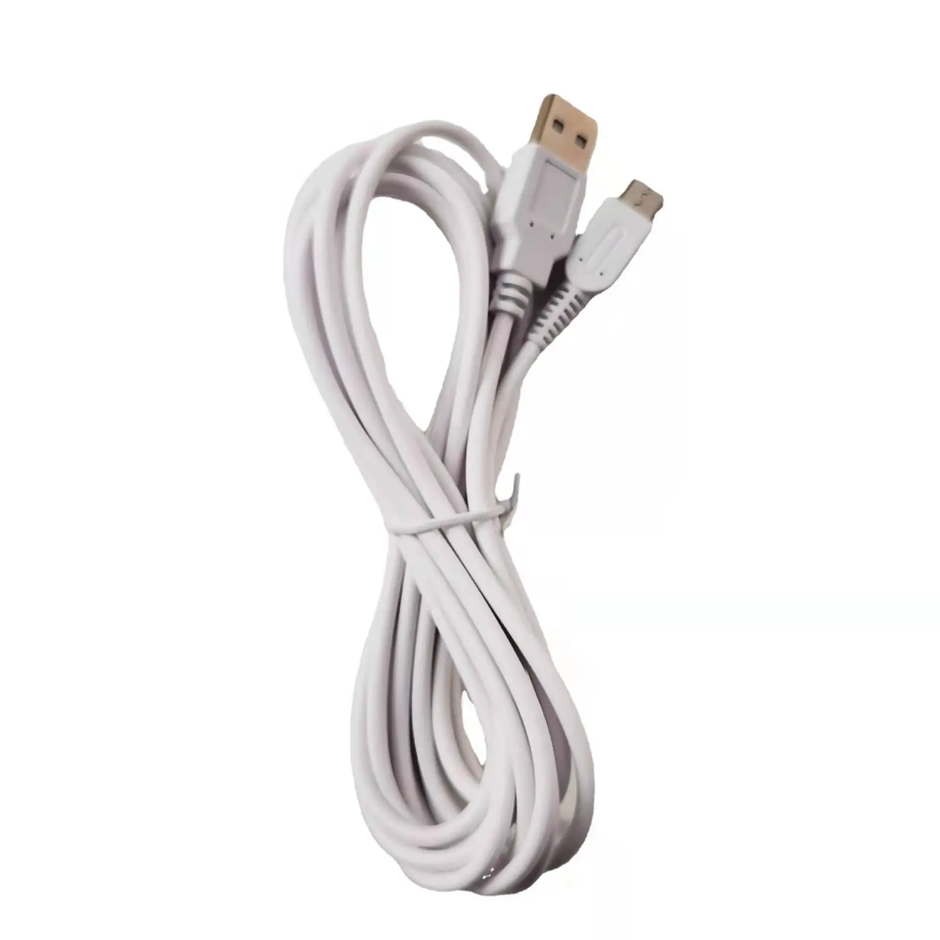 

100Pcs/ lots 3M USB Charging Cable USB Data Power Charger For Nintendo Wii U WIIU Gamepad Controller