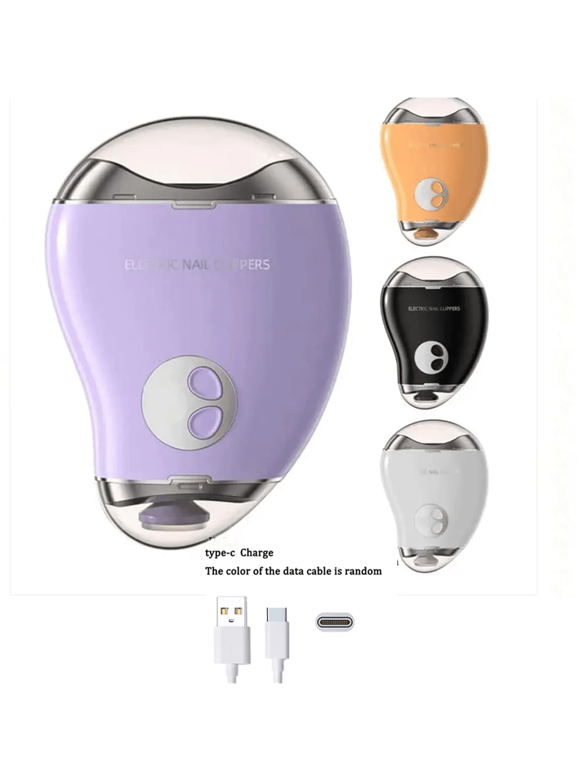 Electric Nail Grinder Mango Shape Toe Nails Cutter Double-Head Trimming Nail Sharpener Adults Cutter
