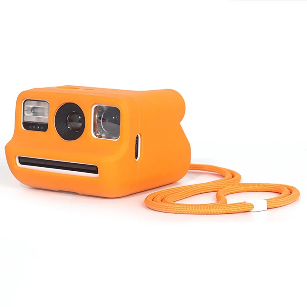 Lanyard Silicone Case Slim Fit Shockproof Instant Film Camera Skin - Wear Resistant & Waterproof
