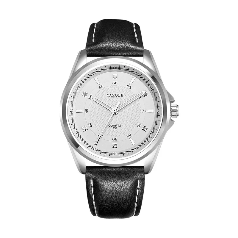 

Quartz watches men's alloy leather strap with luminous waterproof fashion business casual men's quartz watches