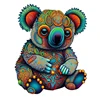 Animals Wooden Puzzles Koala Wood Toy Irregular Shape 3D Jigsaw DIY Crafts Family Interactive Games For Adults Kids Gifts 1