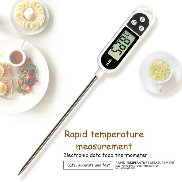 Therye.com numérique pour aliments, 300 ℃, sonde de température alimentaire,  outil de four électronique pour barbecue, viande, cuisine, cuisson, eau,  lait - AliExpress