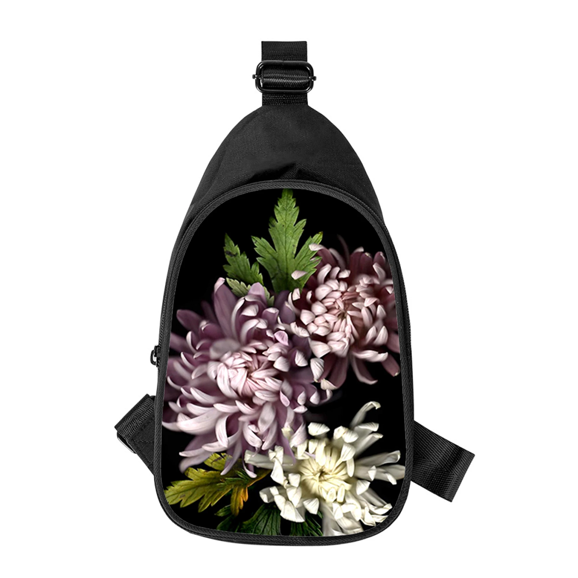 Рисунок 3 - Новинка, Мужская нагрудная сумка через плечо с цветами