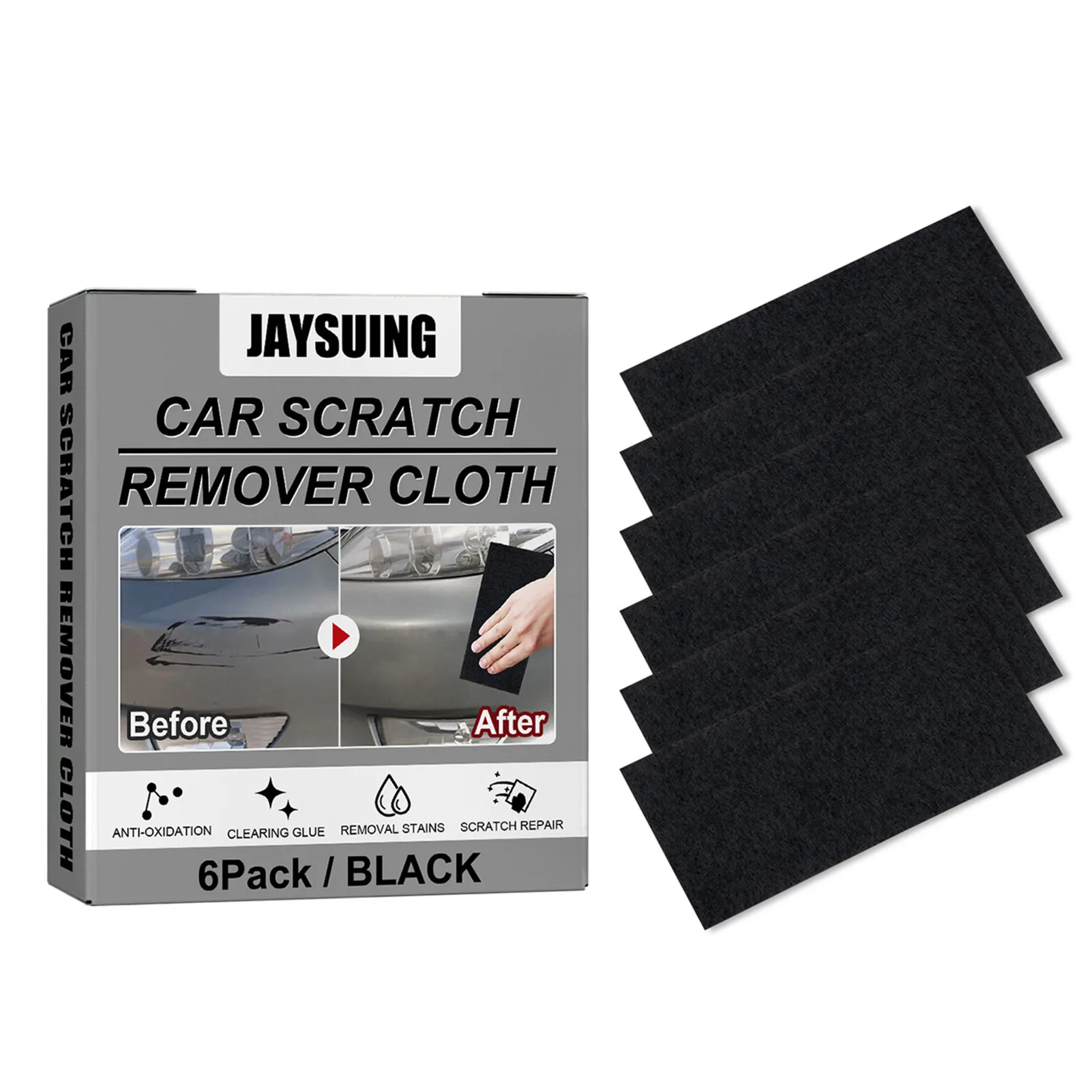 Nano Sparkle Cloth 6 Pcs Nano Magic Car Scratch Remover Cloth