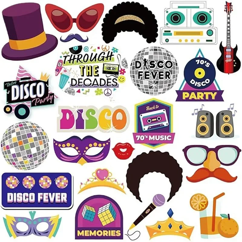 25pcs-bag-retro-70s-music-disco-theme-photo-booth-props-hip-hop-party-costume-mask-for-birthday-bachelorette-party-decoration-aliexpress for Free Printable 70 S Photo Booth Props 25Pcs/bag Retro 70s Music Disco Theme Photo Booth Props Hip Hop Party Costume Mask for Birthday Bachelorette Party Decoration - AliExpress for Free Printable 70 S Photo Booth Props