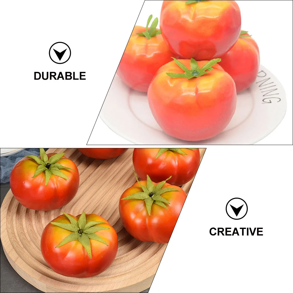 Simulated Tomato Models Artificial Lifelike Tomato Models Fake Figurines Showcase Props
