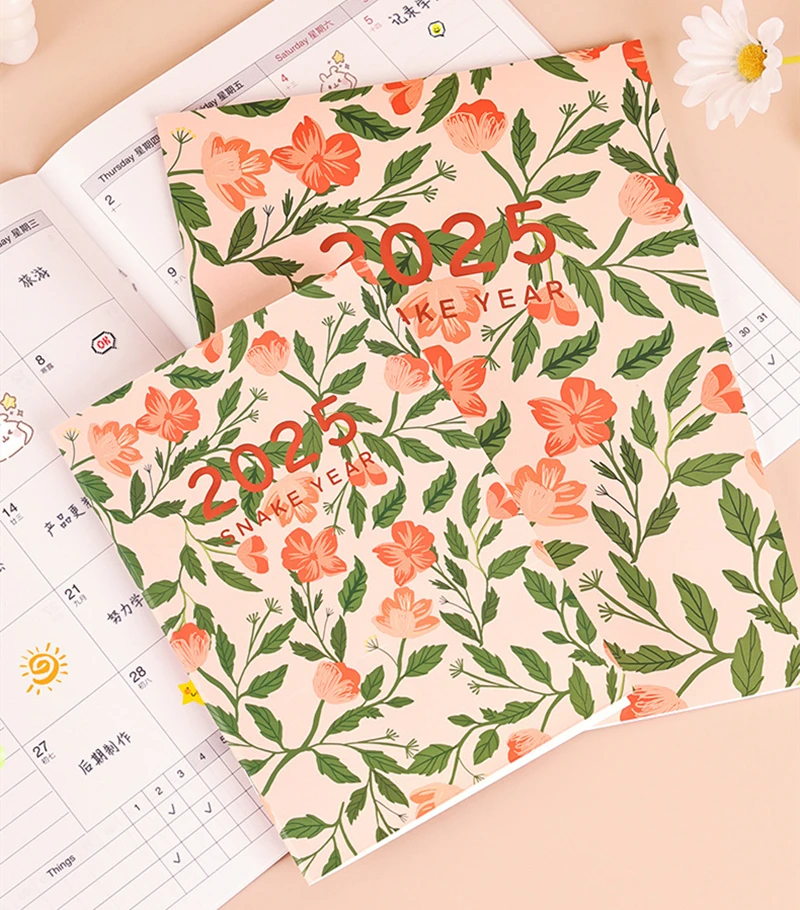 A4/A5 Planner Notebook Calendar Time Management Efficiency Notepads Work Book Daily/Travel Planner New Year Gifts schedule notebook