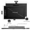 Ugee UE12 Plus 16K Pressure 147% sRGB 11.9 inch Drawing Tablet Monitor8 Shortcut Keys Drawing Pen Tablet for PC mac Android 2
