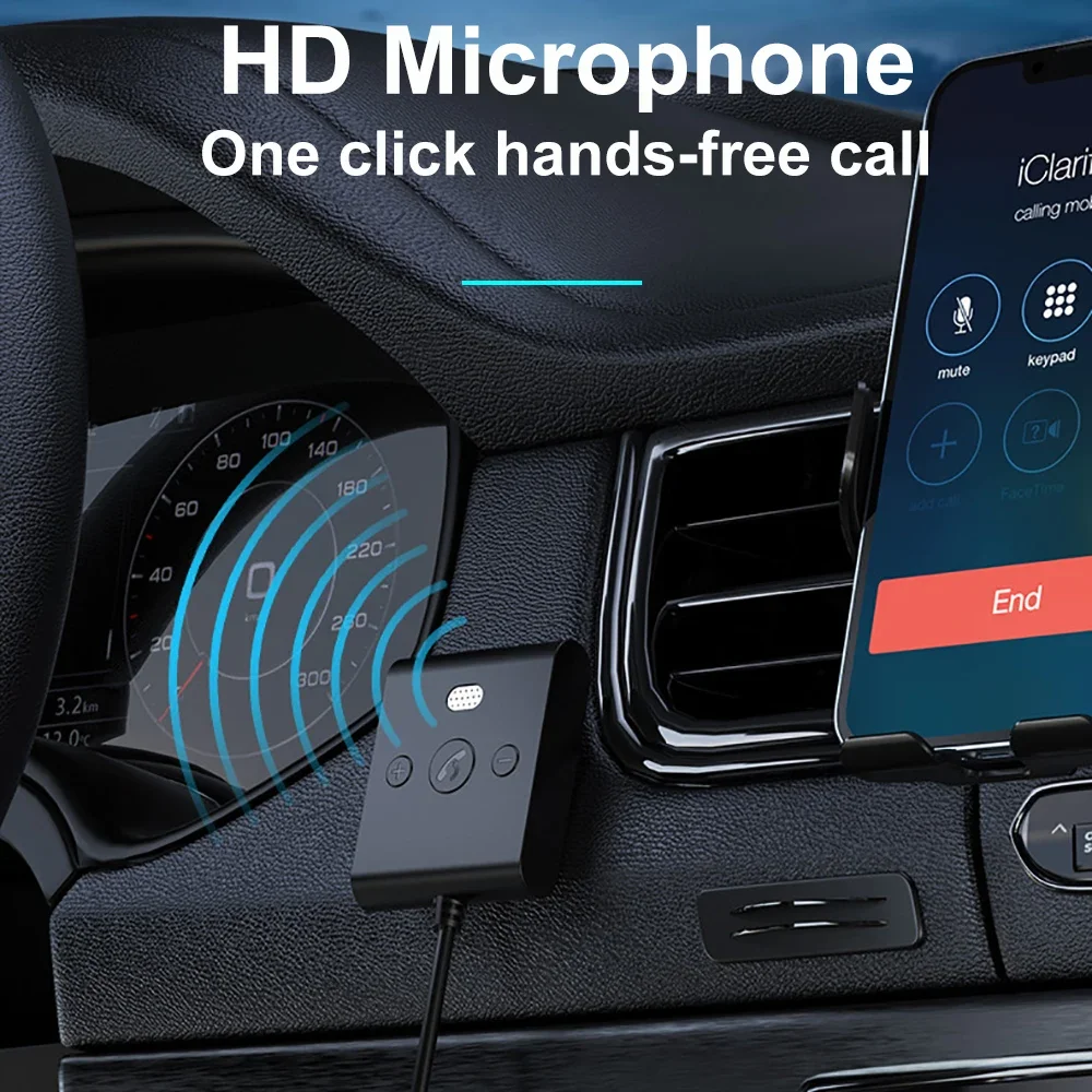 Bluetooth 5.4 Adapter 3.5mm AUX USB Bluetooth Receiver for Car PC Dongle Adaptador Wireless Music Audio Receiver Plug and Play