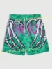 Mens Summer Classic Skull Beach Short Pants New Fashion Skeleton Hand Print Men  Gym Shorts Quick Drying  Shorts Men Clothing 2