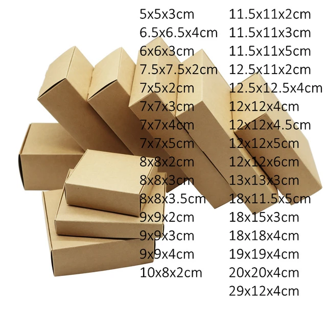 50/100pc Cardboard Mini Box DIY Kraft Paper Box Soap Box Jewelry Packing  Gift Box - AliExpress