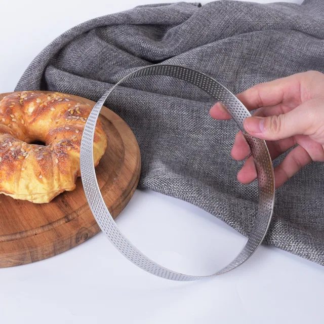 Kerek Rozsdamentes Acél Torta Penészgyűrű Tartlet Habos Öntőkészletek Sütemények Tészta Kör Vágó Pite Gyűrű Penész Konyha Sütőszerszám - Image 6