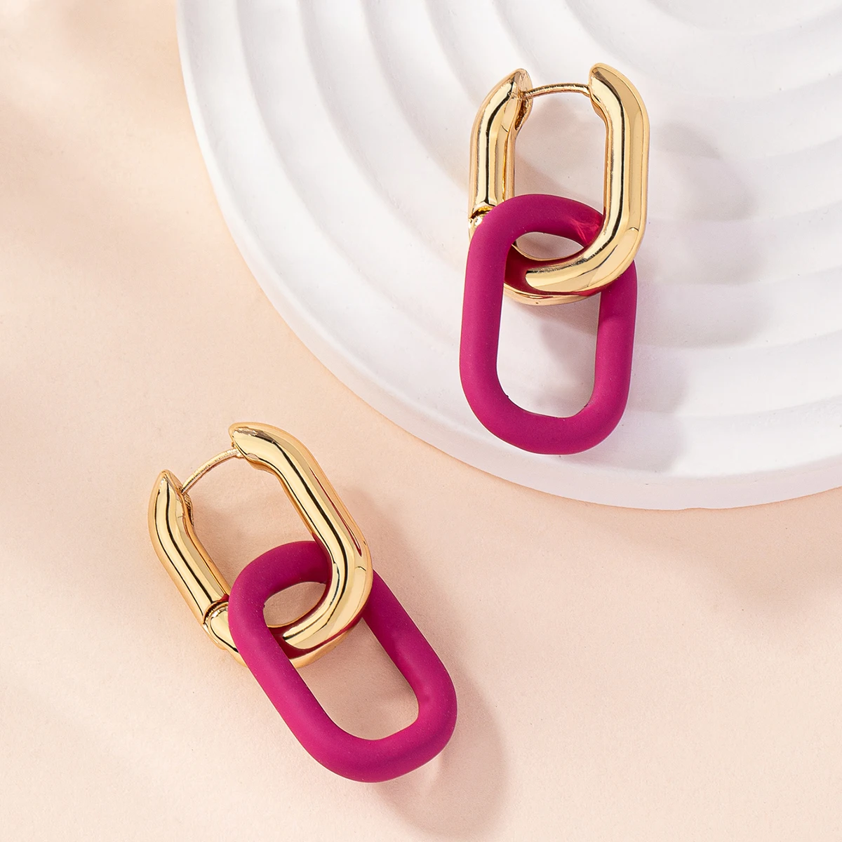 Fashion Gold Color Geometric Square Hoop Earrings for Women Huggie Punk Hip-Hop Metal Round Circle Party Jewelry 2023 - Image 2