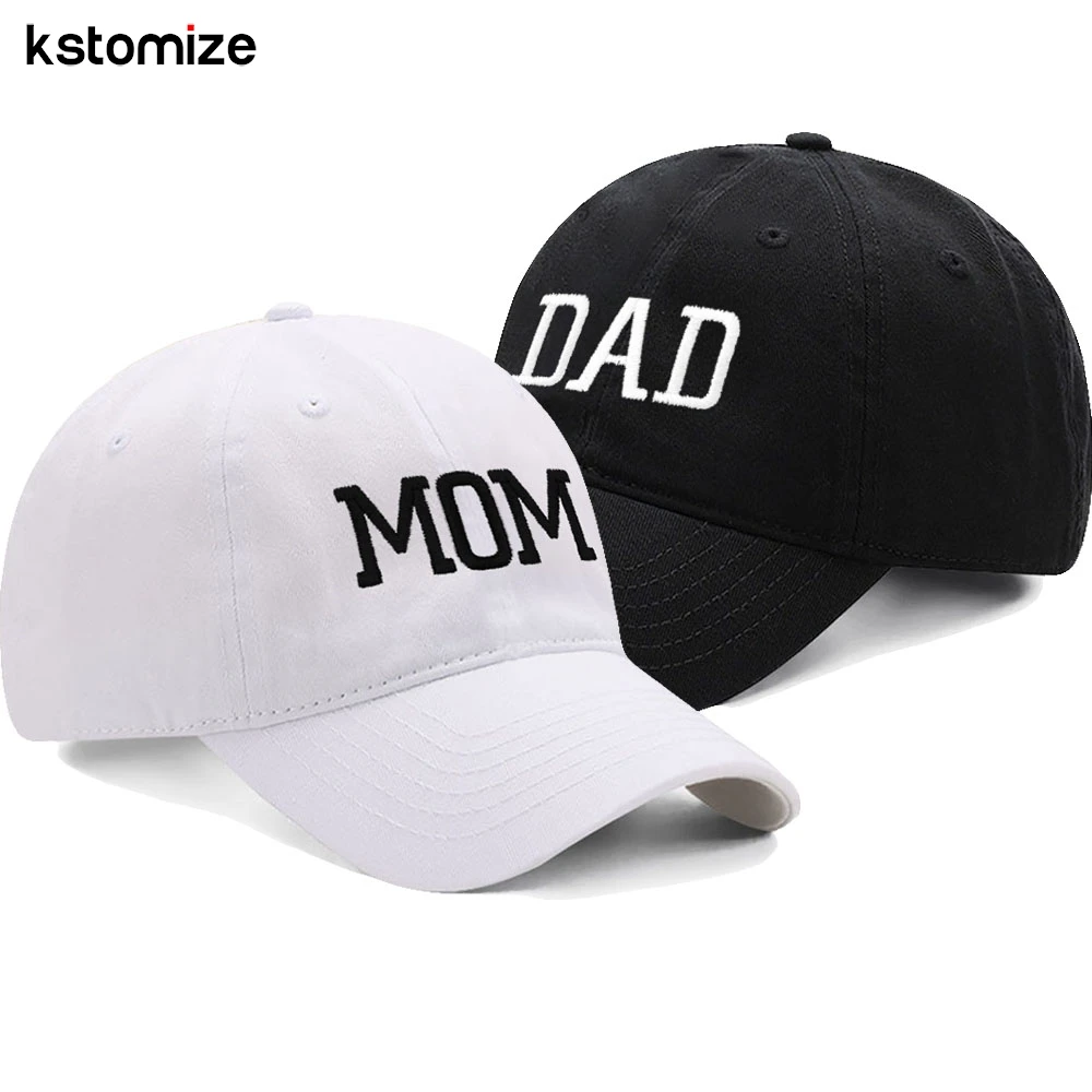 MOM DAD Embroidery Vintage Cotton Men Women Baseball Cap Sport Visors Snapback Cap Breathable Outdoor Sun Hat baseball cap,baseball hats,baseball caps,sun cap