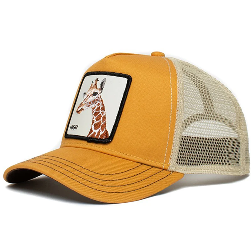 Summer Embroidery Outdoor Baseball Cap American Trucker Hat Sport Net Mesh Caps_voghion.com