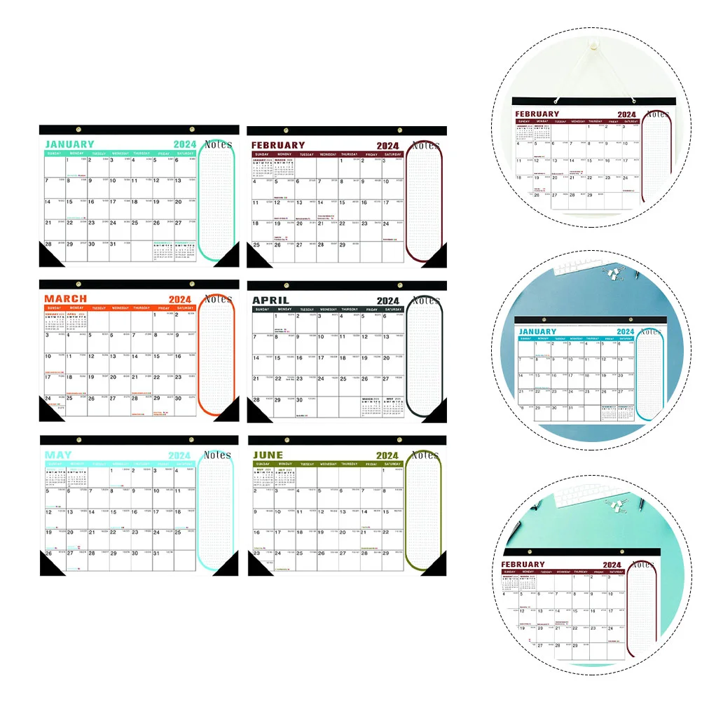 Clear Printed Hanging Calendar Delicate Monthly Calendar Home Planning Wall Calendar