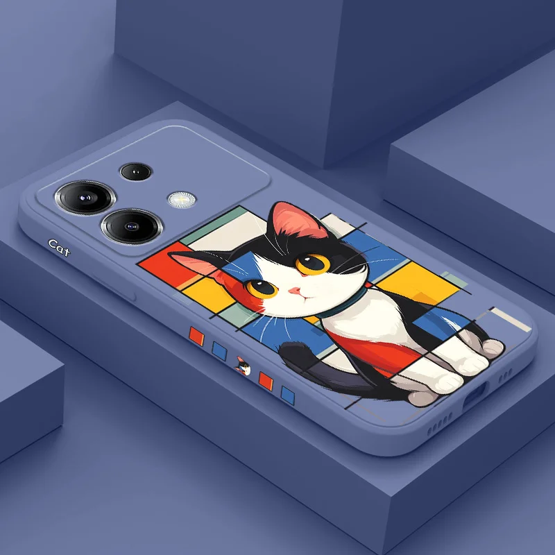Romantic Cat Silicone Phone Case Cover