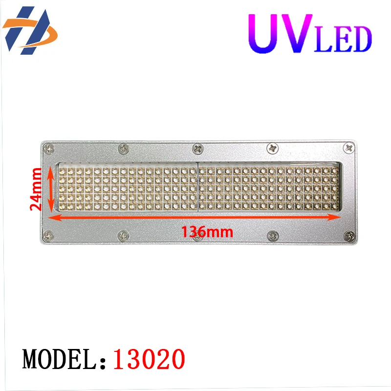 UV LED Lamp Irradiation Area For UV Ink Curing Distribution i3200 TX800 XP600 UV Printer Varnish Curing Lamp13020
