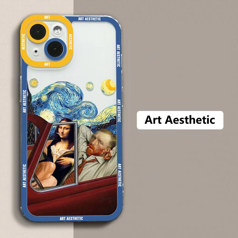 Great Art Aesthetic David Mona Lisa Soft Phone Case For