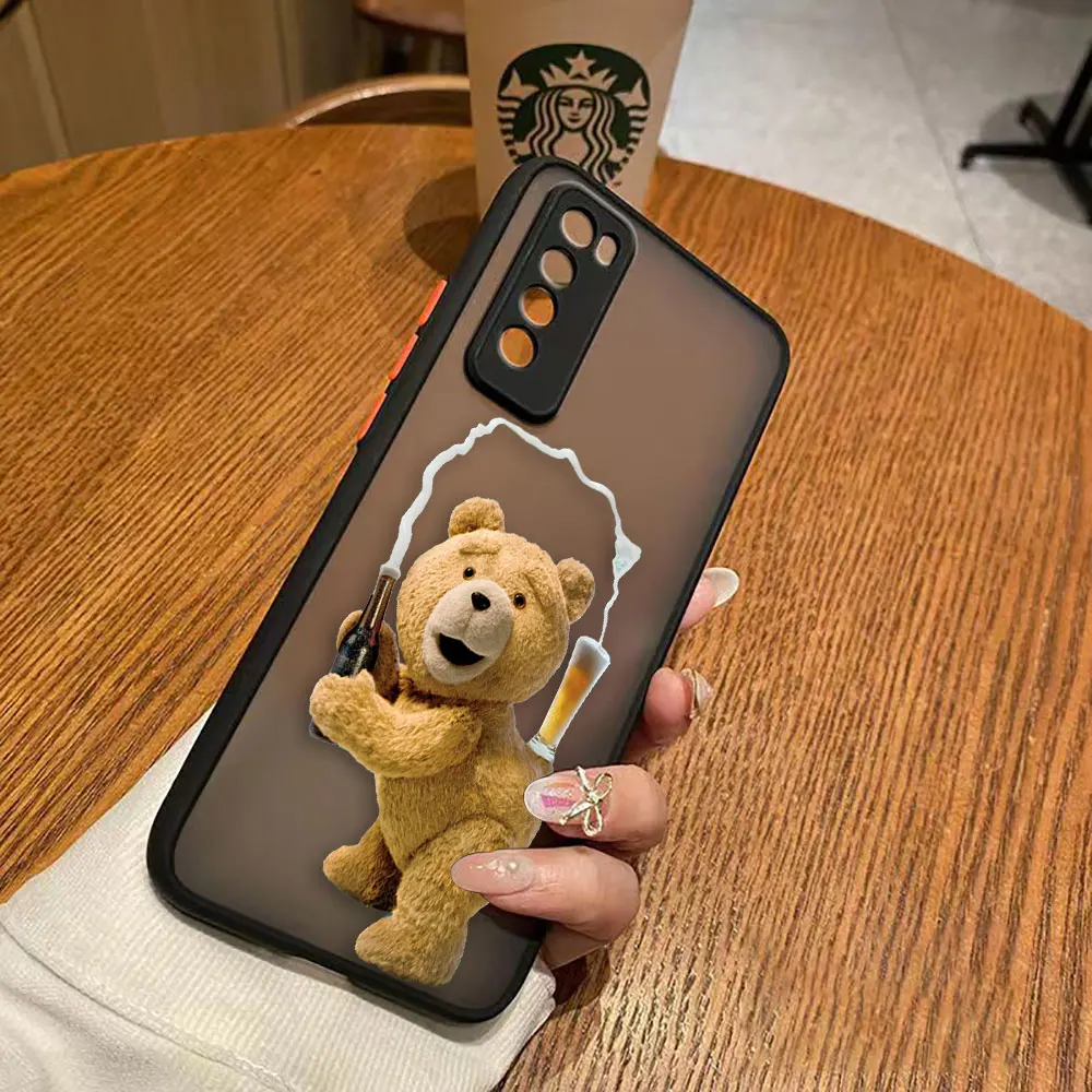 thumbnail image 1 of Funda mate para Huawei NOVA Y70 10 9 8SE 8 7SE 7I 7 6 5I 4 3I 4G 5G Funda Coque Capa Shell cubierta travieso t-oso de peluche pareja, 1 of 5