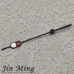 Elegant Silver and Black Watch Hands with Green Luminous Feature - 13mm (Red B1)