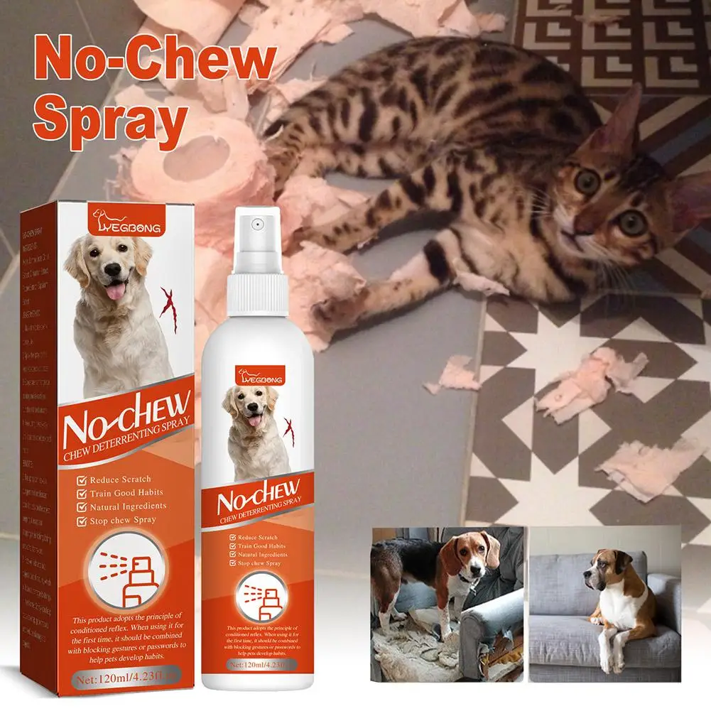 Pet Anti-Chew Bitterness Spray dog effective training Pets aid Training Behavior spray 50ml Bitter R0A7