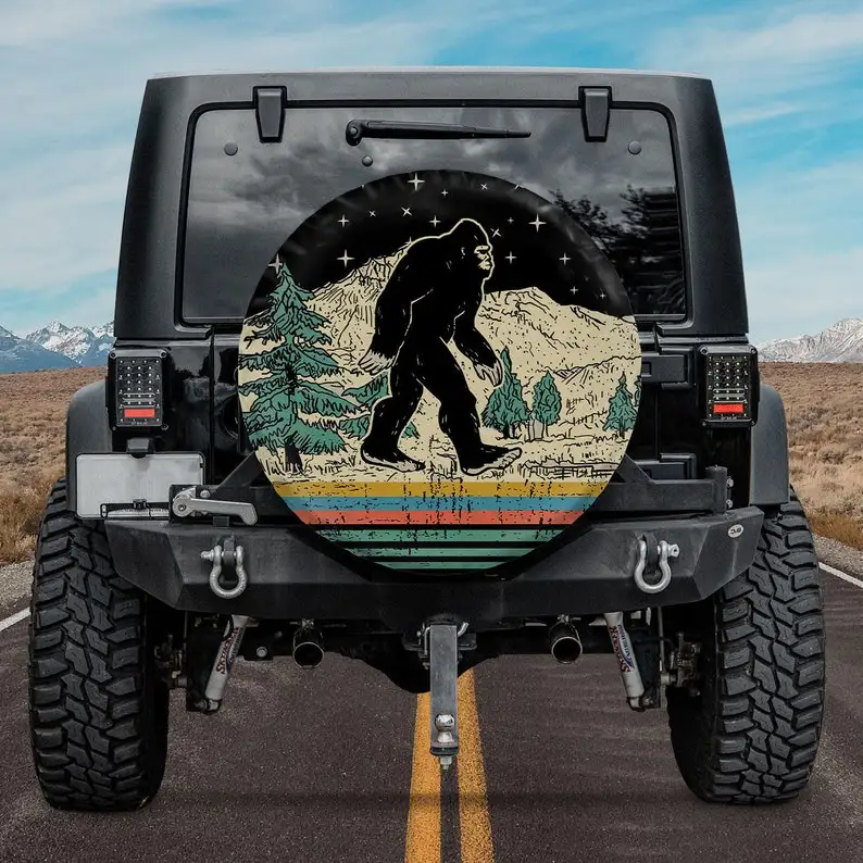 

Рождественский подарок для чемпиона мира Bigfoot Sasquatch Believe Hide and Seek, запасная крышка для автомобиля, персонализированная Крышка для автомобиля