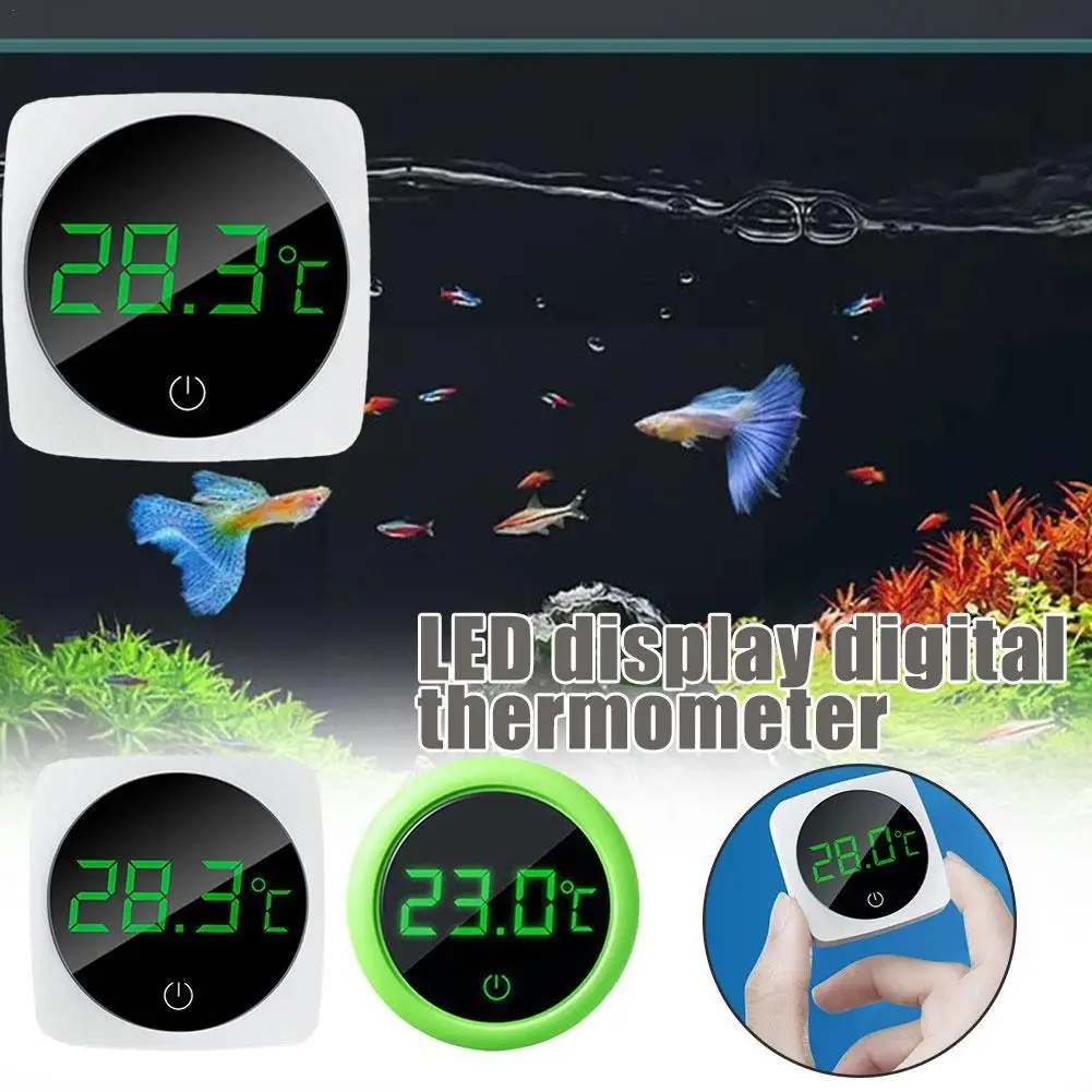 

Fish Tank Thermometer Aquarium Patch Type To Measure High Temperature Diving In Tank The Temperature Digital Precision Wate E4P6